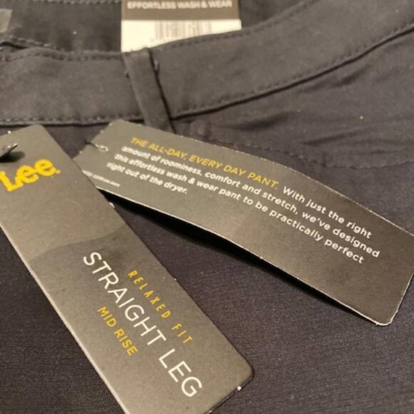 Lee Women's Relaxed Fit All Day Straight Leg Pant, Black, Size 4 - Picture 5 of 8